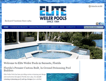 Tablet Screenshot of eliteweilerpools.com